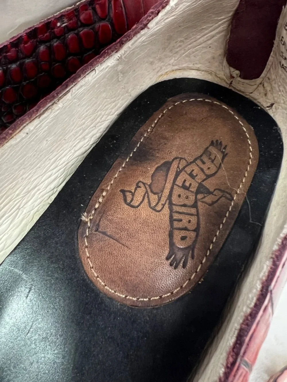 🦅BNIB🤩|•FREEBIRD BY STEVEN•| 'Randi' Red Croc Heeled Mary Jane Size 10